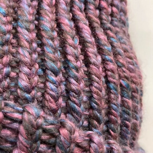 HANDMADE Purple soft loose knit cap hat beanie​​ - Picture 6 of 9